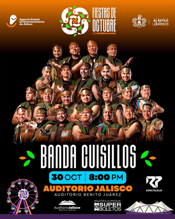 Banda Cuisillos Auditorio Benito Juarez Fiestas de Octubre 2026