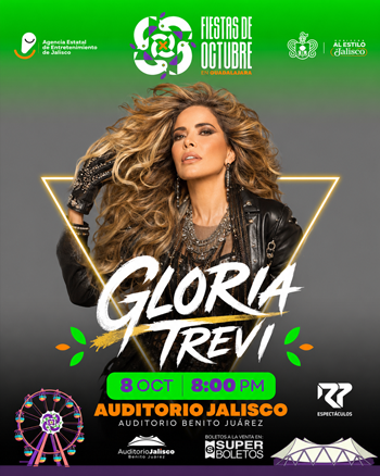 Gloria Trevi Auditorio Benito Juarez Fiestas de Octubre 2026