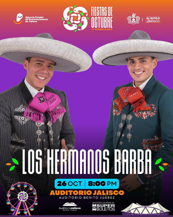 Los Hermanos Barba Auditorio Benito Juarez Fiestas de Octubre 2026