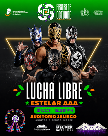 Lucha libre Estelar AAA Auditorio Benito Juarez Fiestas de Octubre 2026