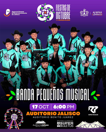 Banda Pequeños
Musical Auditorio Benito Juarez Fiestas de Octubre 2026